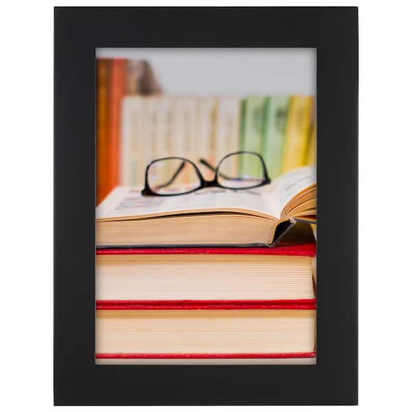 Malden 5 x 7 BLACK LINEAR WOOD PICTURE FRAME - 4 PACK