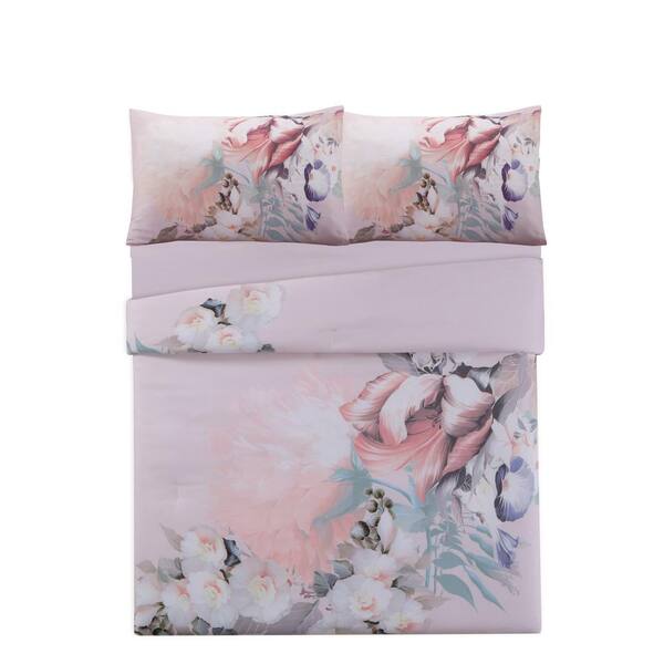 Christian Siriano Remy Floral 3-Piece Full/Queen Comforter Set  CS3218FQ-1500 - The Home Depot