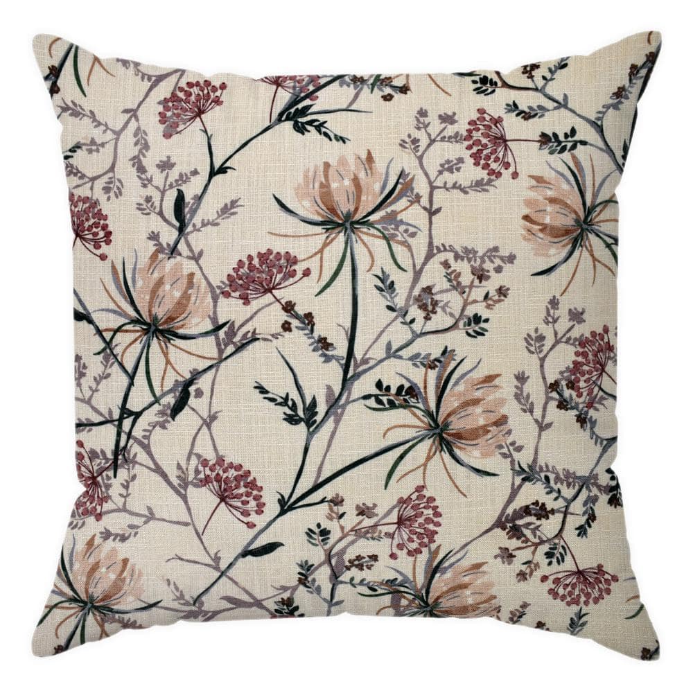 18 in. x 18 in. Outdoor Multi-Printed Recyled Polyester Throw Pillow