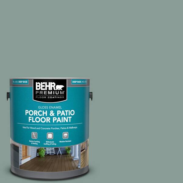 BEHR PREMIUM 1 gal. #490F-5 Cloud Burst Gloss Enamel Interior/Exterior Porch and Patio Floor Paint