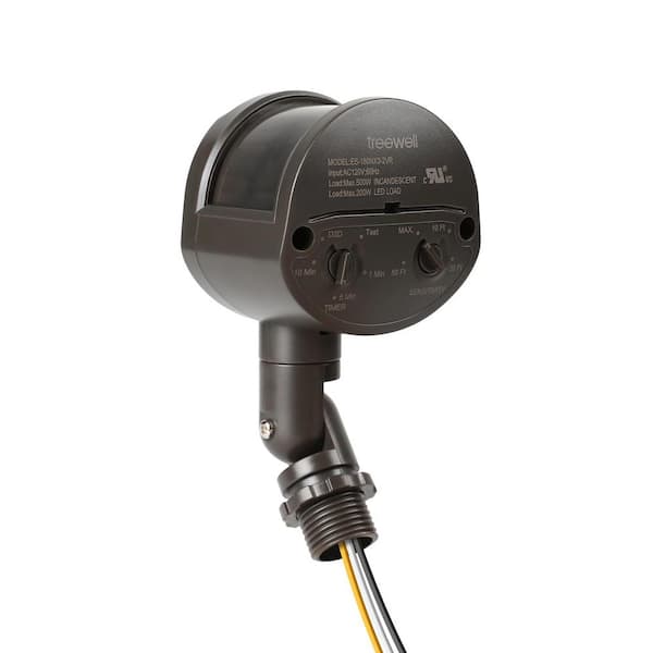 BIBIVIS Dusk to Dawn Light Control Motion Sensor, Adjustable Time and Detection Sensitiity Up to 60 Feet Range, Blown
