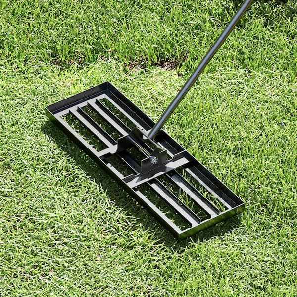 67 in. Lawn Leveling Rake Heavy-Duty Level Lawn Tool for Garden Backyard/Lawn Black
