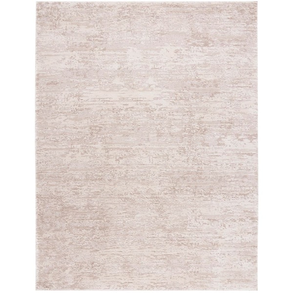 Century 10 ft. x 14 ft. Ivory/Beige Striped Watercolor Area Rug