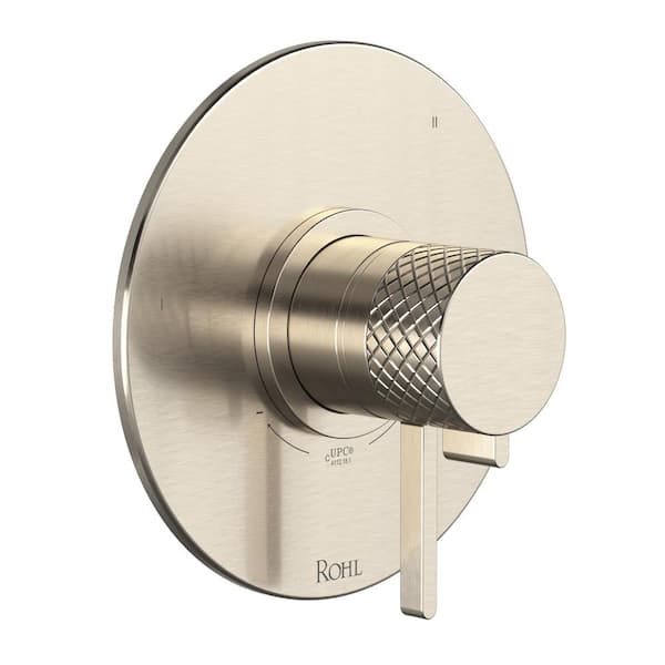 Tenerife 1-Handle Wall Mounted Thermostatic and Pressure Balance Trim Kit in Satin Nickel (Valve not Included)