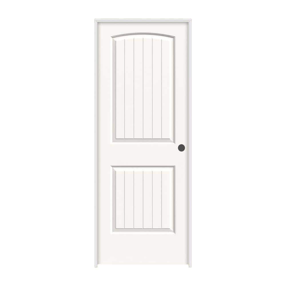 30 in. x 80 in. Santa Fe White Painted Left-Hand Smooth Molded Composite Single Prehung Interior Door price history on PriceWatchPro