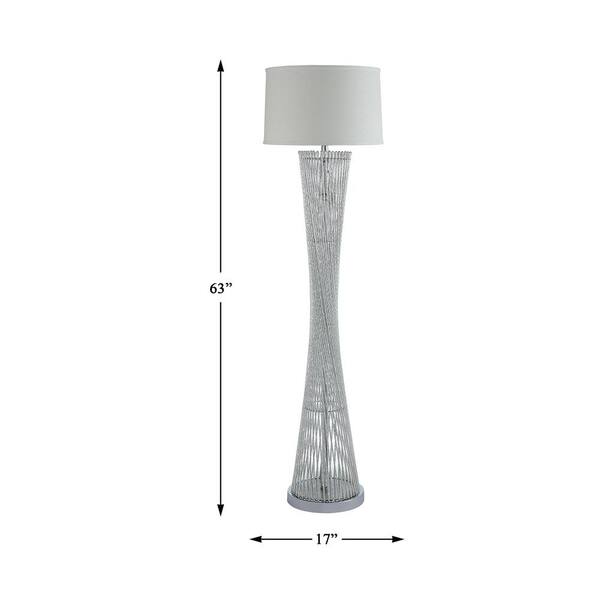 Light It! 20072-401 MultiFlex 12-LED Floor Magnifier Lamp, Silver 20072-401  - The Home Depot