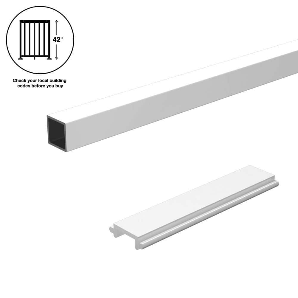 4 ft. White Aluminum Deck Railing Picket and Spacer Kit for 42 in. high system price history on PriceWatchPro