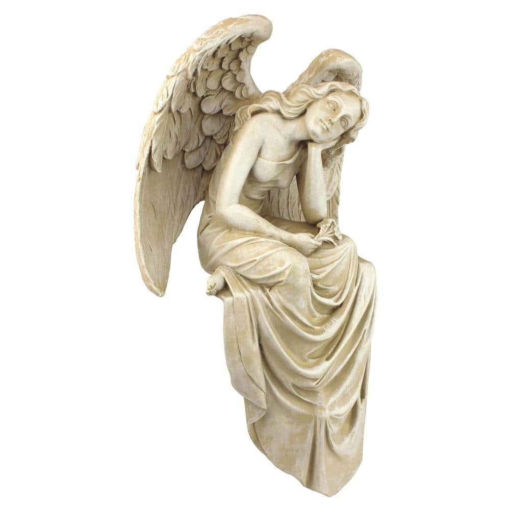 Design Toscano 15 in. H Resting Grace Sitting Angel Medium Statue ...