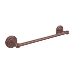 Prestige Que New Collection 18 in. Towel Bar in Antique Copper