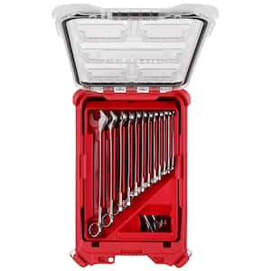 SAE Combination Wrench Set with PACKOUT Compact Organizer (15-Piece)