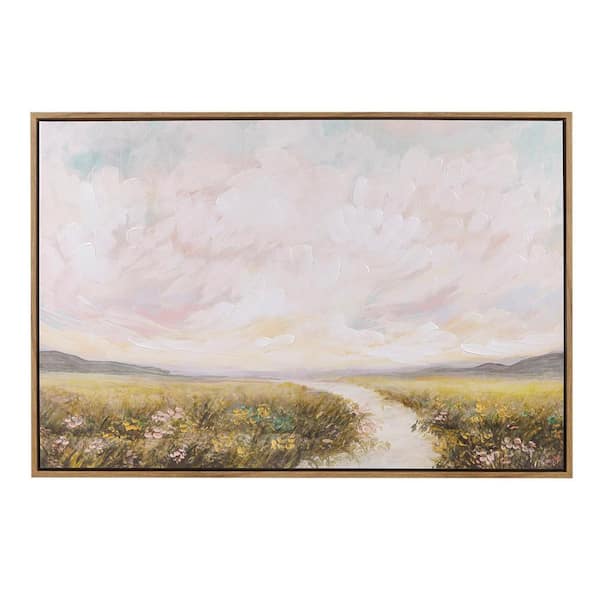 Madison Park Peaceful River by Katija Bjelajac Framed Art Print 27 in. x 40 in.