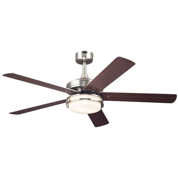 Castle 52 in. LED Brushed Nickel Ceiling Fan