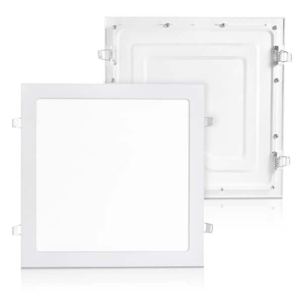 TYCOLIT 11 in. x 11.6 in. 2400 Lumens Integrated LED Panel Light, 3000K (2-Pack)