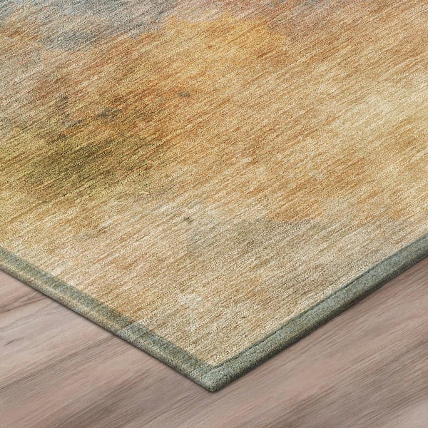 Chantille Machine Washable Indoor/Outdoor Abstract ACN2883 Copper 5 ft. x 7 ft. 6 in. Area Rug