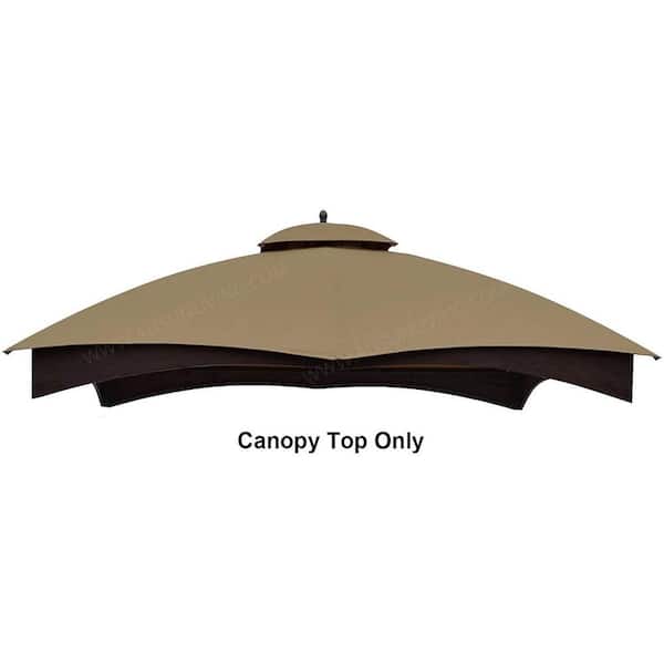 APEX GARDEN Replacement Canopy Top for Allen Roth 10 ft. x 12 ft. Gazebo #TPGAZ17-002 (Canopy Top Only) in Tan