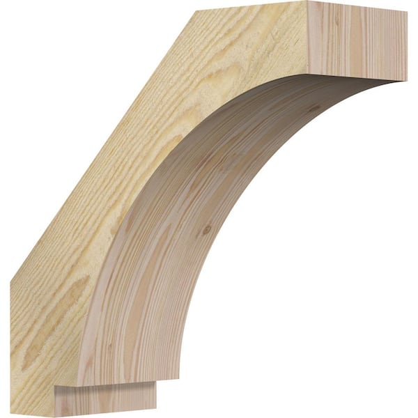 Ekena Millwork 6"W x 16"D x 16"H Imperial Rough Sawn Knee Brace, Douglas Fir