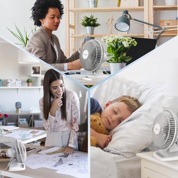 Lasko 6 in. Personal Fan 2002W - The Home Depot