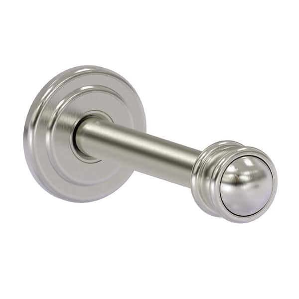 Carolina Collection 3.75 in. Retractable Wall Hook in Satin Nickel Closet Rod
