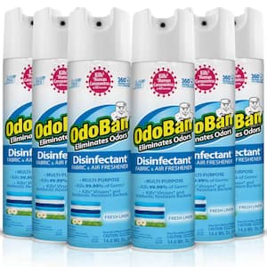 14.6 oz. Fresh Linen Multi-Purpose Disinfectant Spray, Sanitizer, Fabric Freshener, Air Freshener (6-Pack)