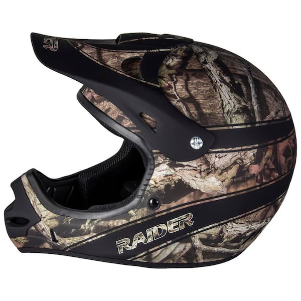 Raider Adult Ambush MX Helmet, Mossy Oak, Small Raider Adult Ambush MX Helmet, Mossy Oak, Small