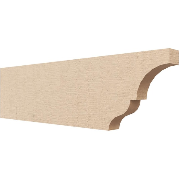 Ekena Millwork 2-in. x 8-in. x 28-in. Asheboro Woodgrain, Primed Tan Timberthane Polyurethane Rafter Tail Brace