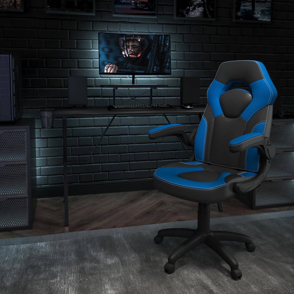 51.5 in. Black Gaming Desk and Chair Set