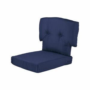 Charlottetown 23 in. x 26 in. CushionGuard Outdoor Deep Seat Replacement Cushion Set in Midnight