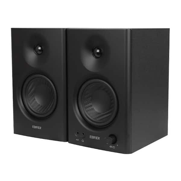 MR4 42-Watt-Continuous Powered 2.0 Studio Monitor Speaker System Black