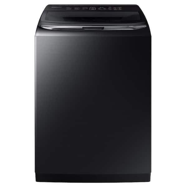 Samsung 5.4 cu. ft. High-Efficiency Top Load Washer with Activewash and Steam in Black Stainless, ENERGY STAR