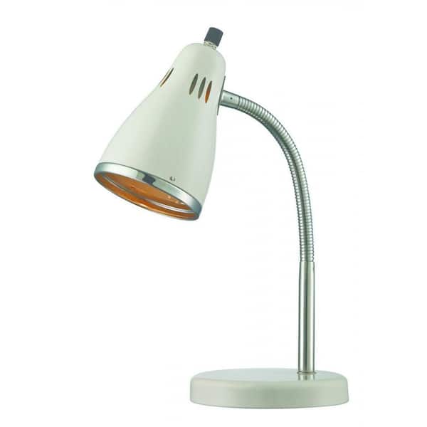 Filament Design 14.5 in. White Gooseneck Desk Lamp
