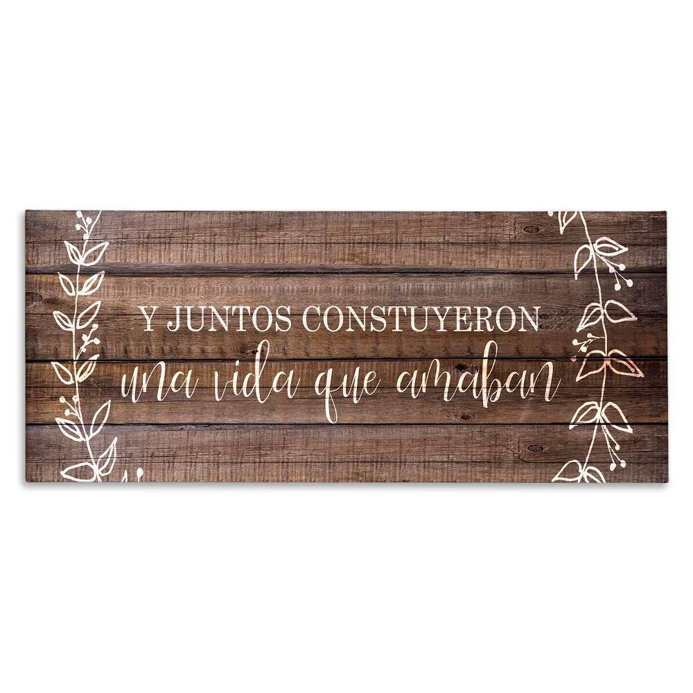 Rustic Together We Built by Kim Allen Gallery Wrapped Unframed Typography Graphic Art Print 10 in. x 24 in. price history on PriceWatchPro