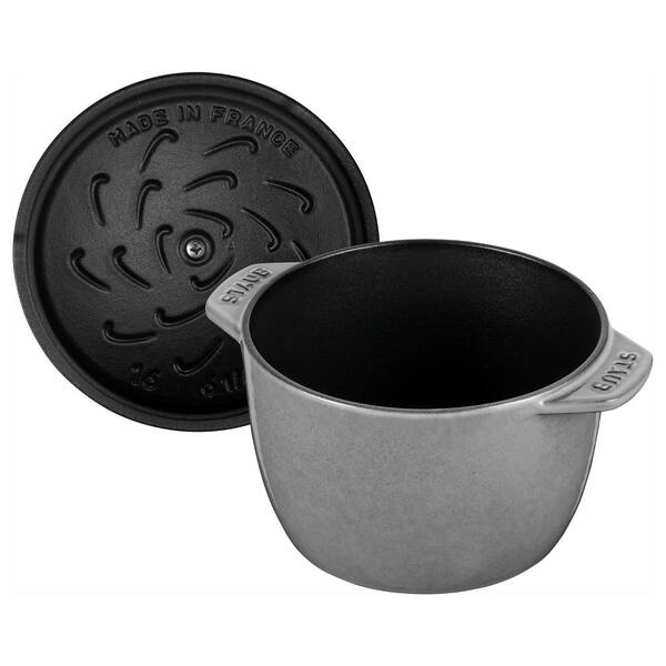 Staub Cast Iron 1.5 qt. Petite French Oven Dutch Oven - Graphite
