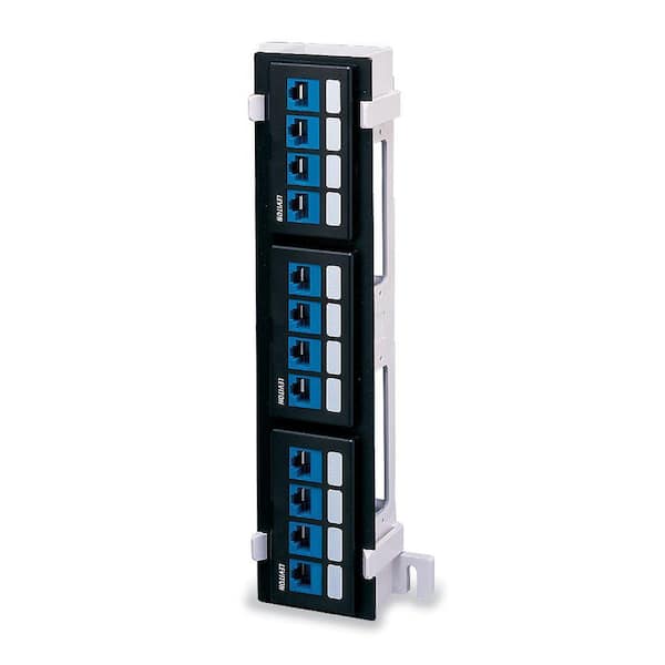 12-Port QuickPort Patch Block in Black 49255-Q89