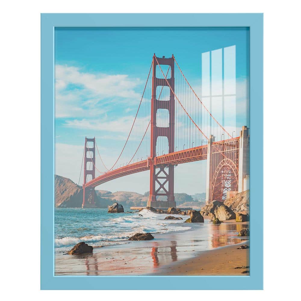 Modern 11 in. x 14 in. Light Blue Picture Frame