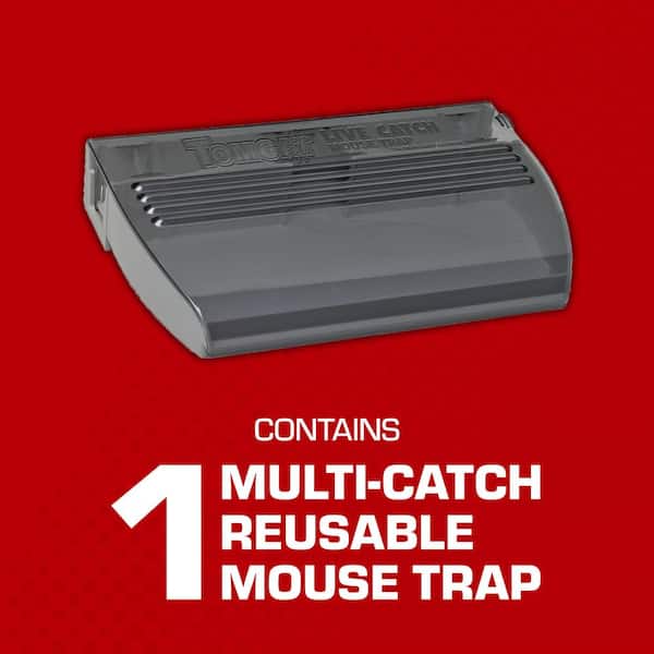 Multi-Catch Mouse Trap, Live Mouse Trap, Catch and Release Mice (4 Traps)