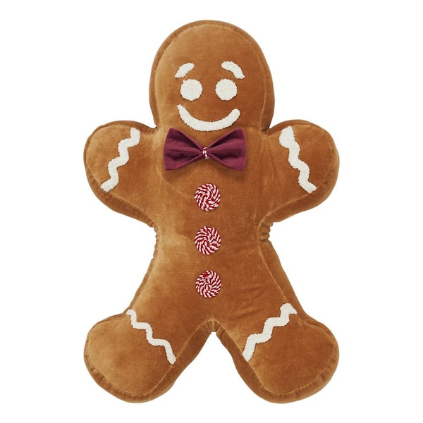 18x12 Mr. Gingerbread Appliqued Pillow