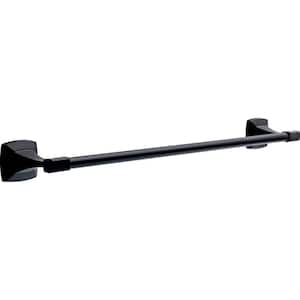 Portwood 24 in. Wall Mounted Towel Bar Bath Hardware Accessory in Matte Black