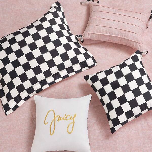 JUICY COUTURE Checkerboard 5-Piece Black/White Geometric