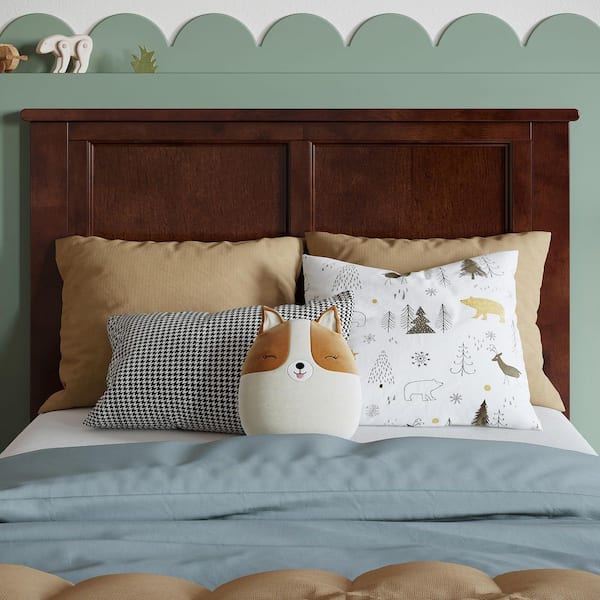 Atlantic Furniture Madison Kopfteil – Walnuss-Optik, Für Full-Size Betten | Traditionelles Design Aus Umweltfreundlichem Hartholz