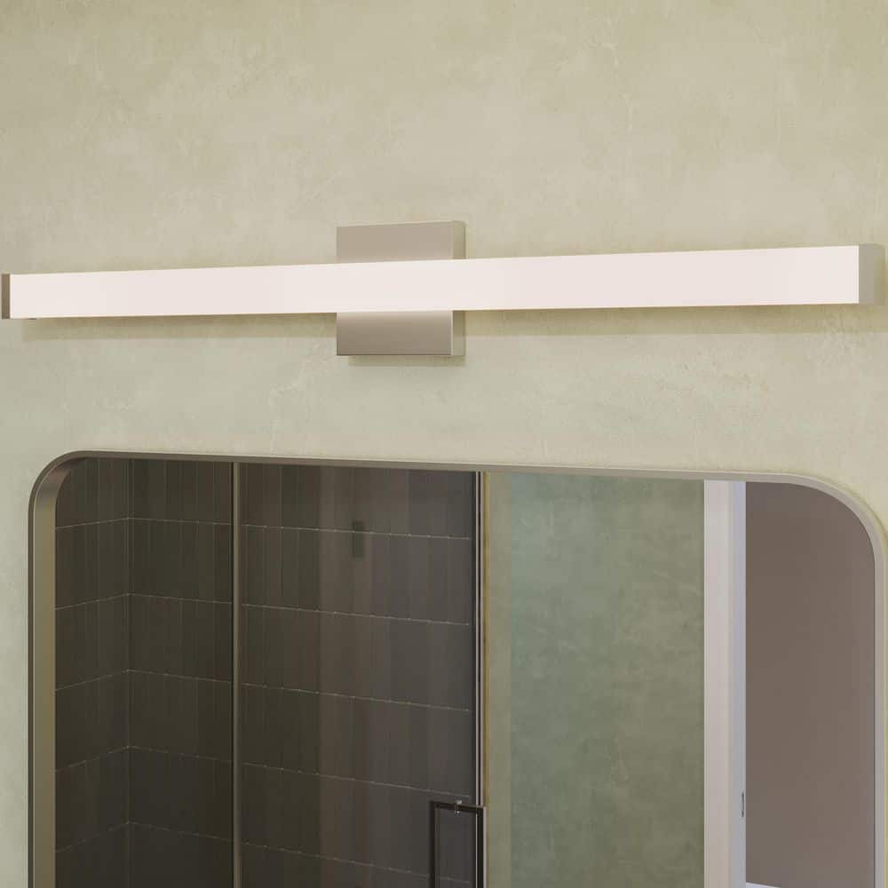 Phase 6.1 36 in. Brushed Nickel 5CCT Integrated LED Linear Vanity Light Bar price history on PriceWatchPro