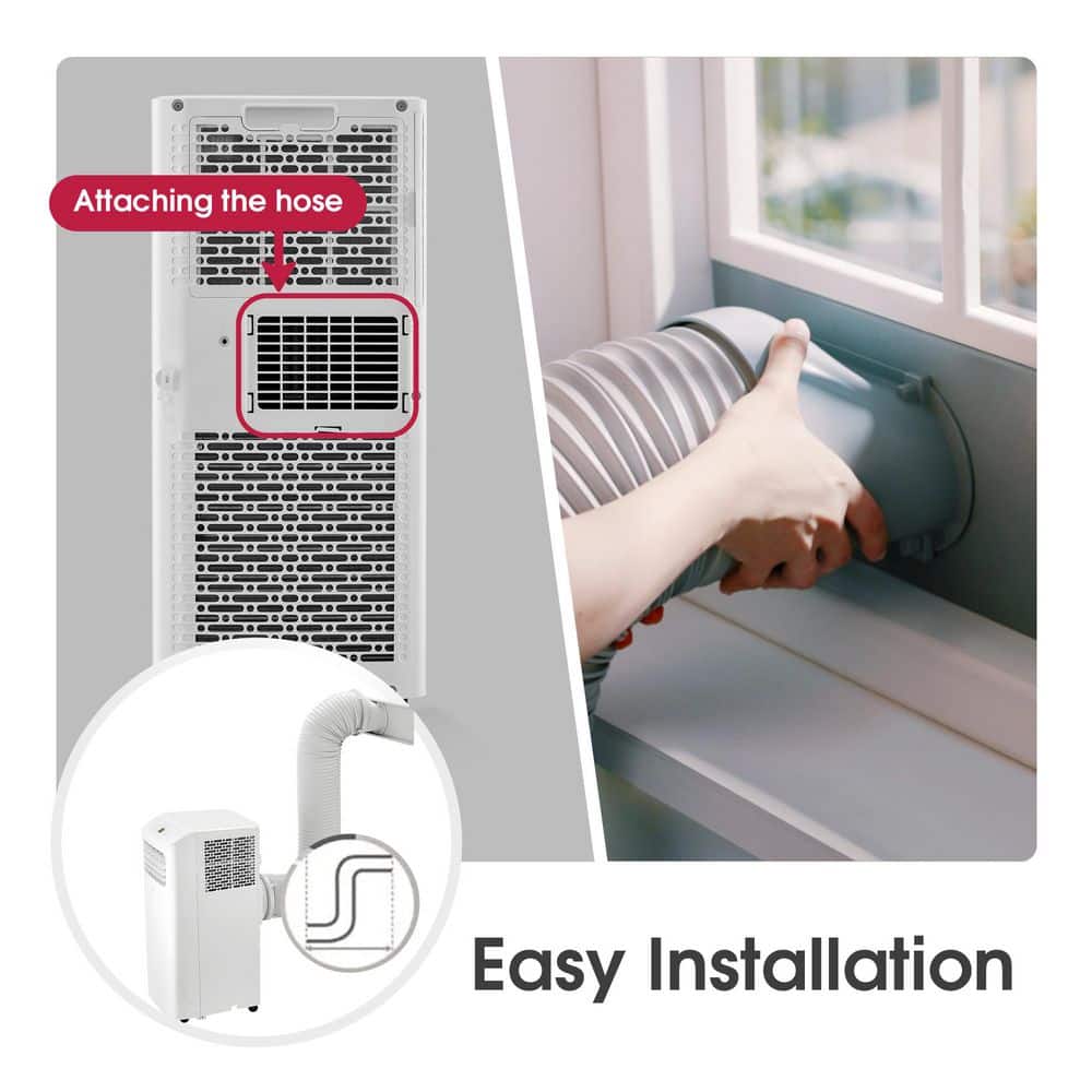 LG 6,000 BTU White Portable Air Conditioner with Remote