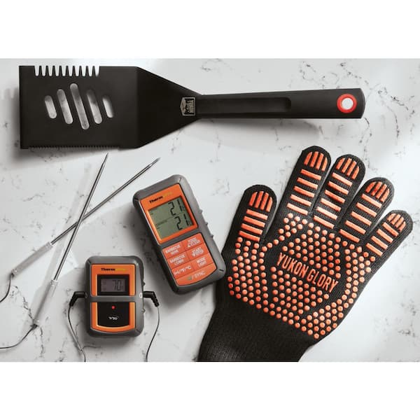 Yukon Glory Signature Edition 5 Piece Grilling Tools Set, Matte-black  Durable Stainless Steel Bbq Accessories, Includes Set Of Bbq Gloves : Target