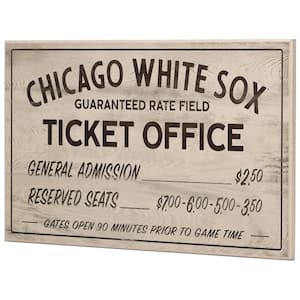 Chicago White Sox Vintage Ticket Office Wood Wall Decor