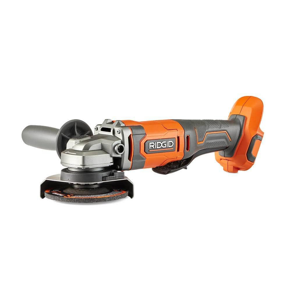 RIDGID 18V Cordless 4-1/2 in. Angle Grinder (Tool Only) R860451B - The ...