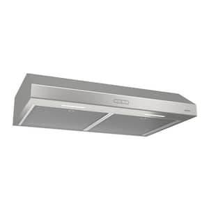 Glacier Deluxe BCDF1 30 in. 375 Max Blower CFM Covertible Under-Cabinet Range Hood with Light in Stainless Steel