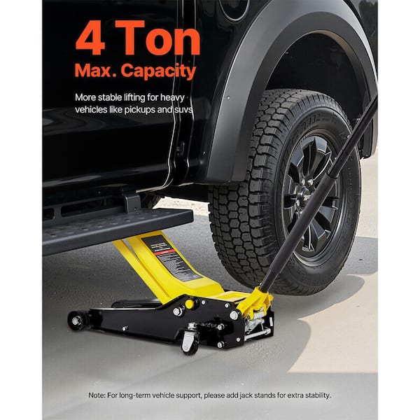 SKYSHALO 8818 lbs. Low Profile Floor Jack Steel Racing, Dual