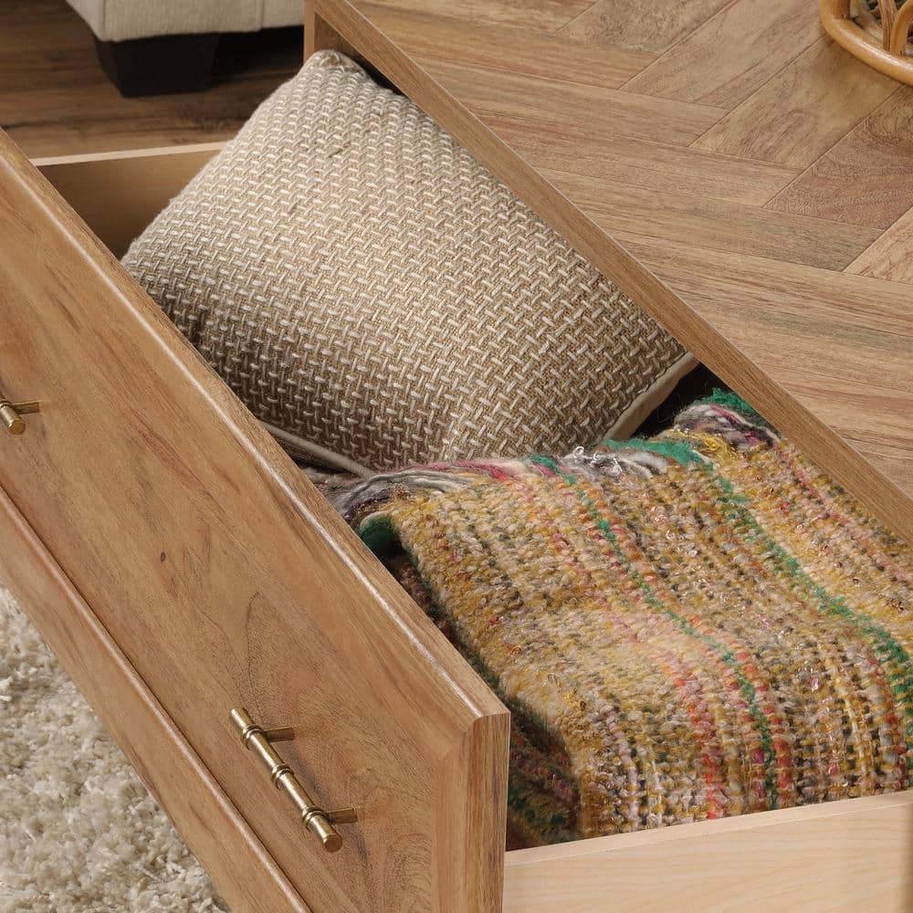Sindoori Mango Wood & Metal Rectangular Coffee Table with Storage