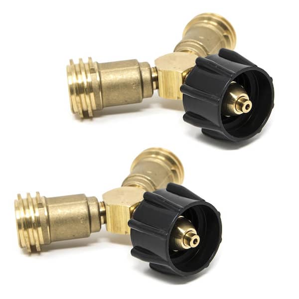 GASONE Propane Y Splitter Tee Adapter (2-Pack)