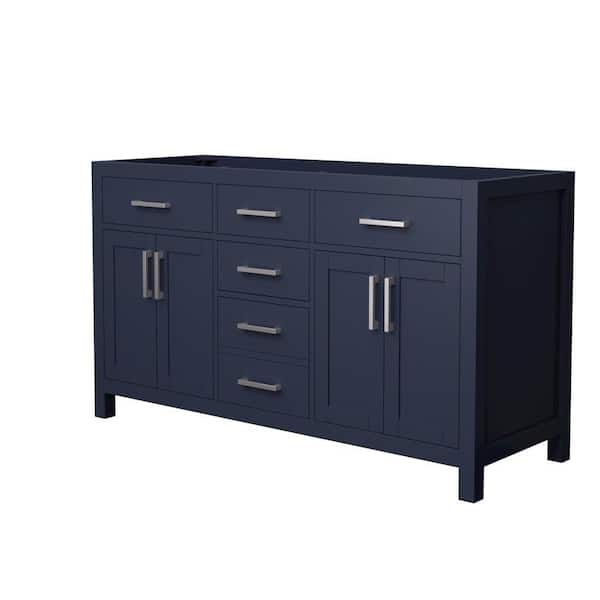 Beckett 59 in. Bath Vanity Cabinet without Top in Dark Blue