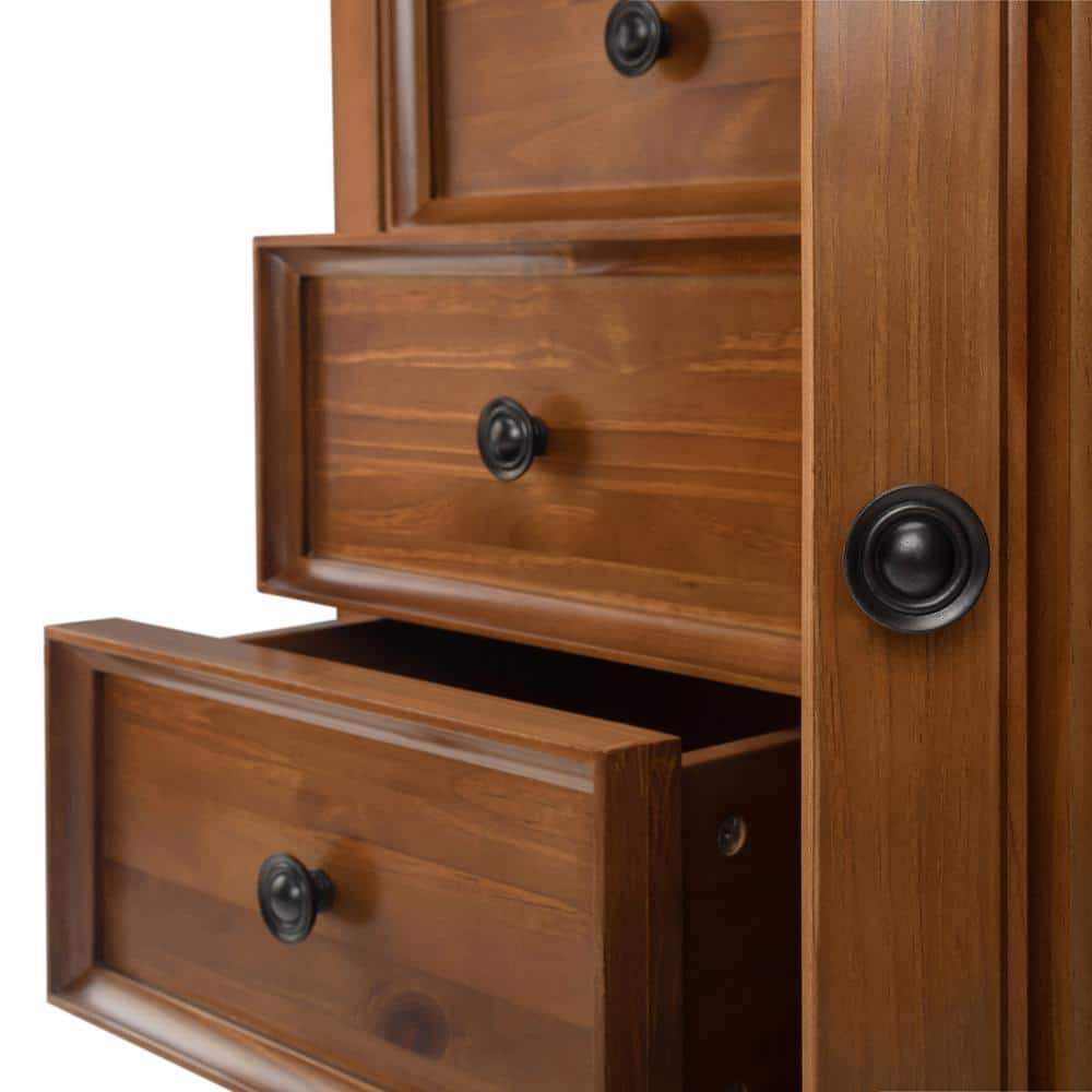 Amherst Transitional Medium Storage Cabinet with Adjustable Shelves in Light Golden Brown